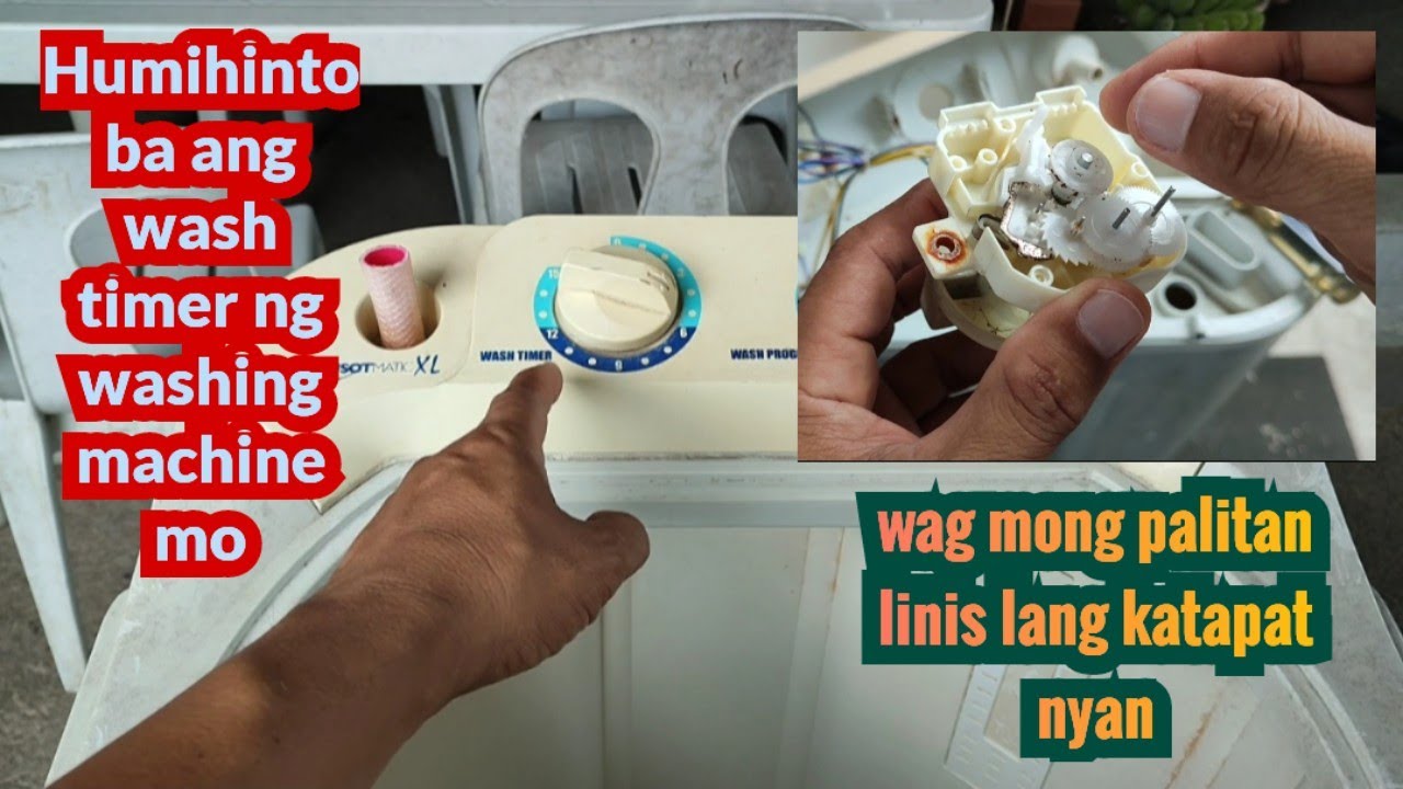 Paano mag repair ng humihintong wash timer ng washing machine