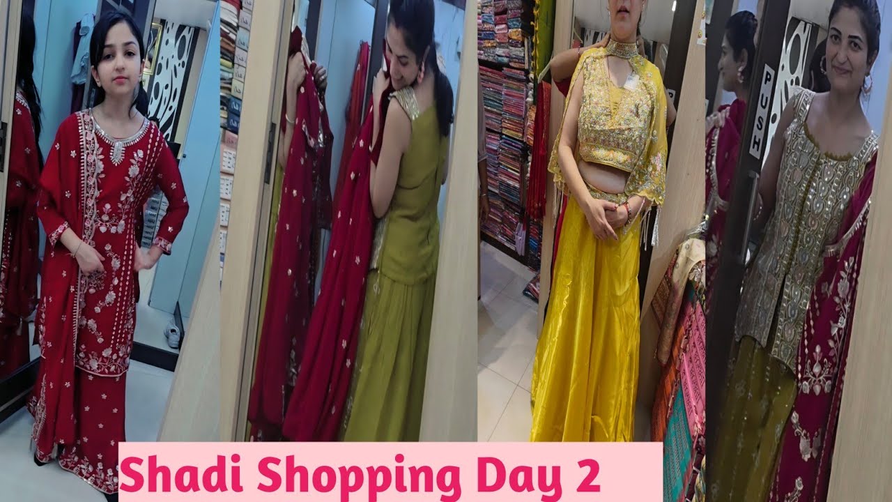 Shadi Shopping Day 2 🛍 ll Mehendi Haldi Outfit Selection ❤️ 