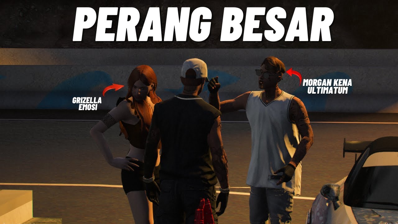 JARWO FITNAH HABIS HABISAN MORGAN SELINGKUH DEPAN GRIZELLA AUTO NGAMUK   GTA V ROLEPLAY