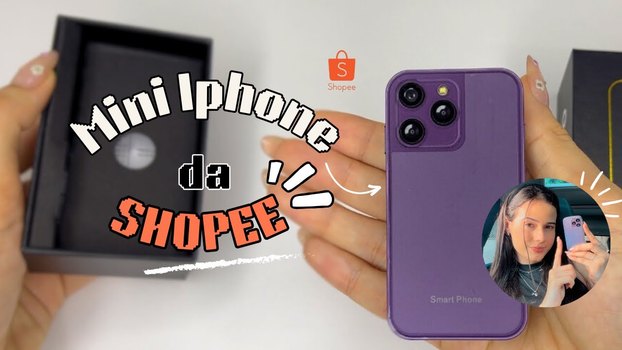 COMPREI um MINI IPHONE na SHOPEE | TOUR PELOS APLICATIVOS