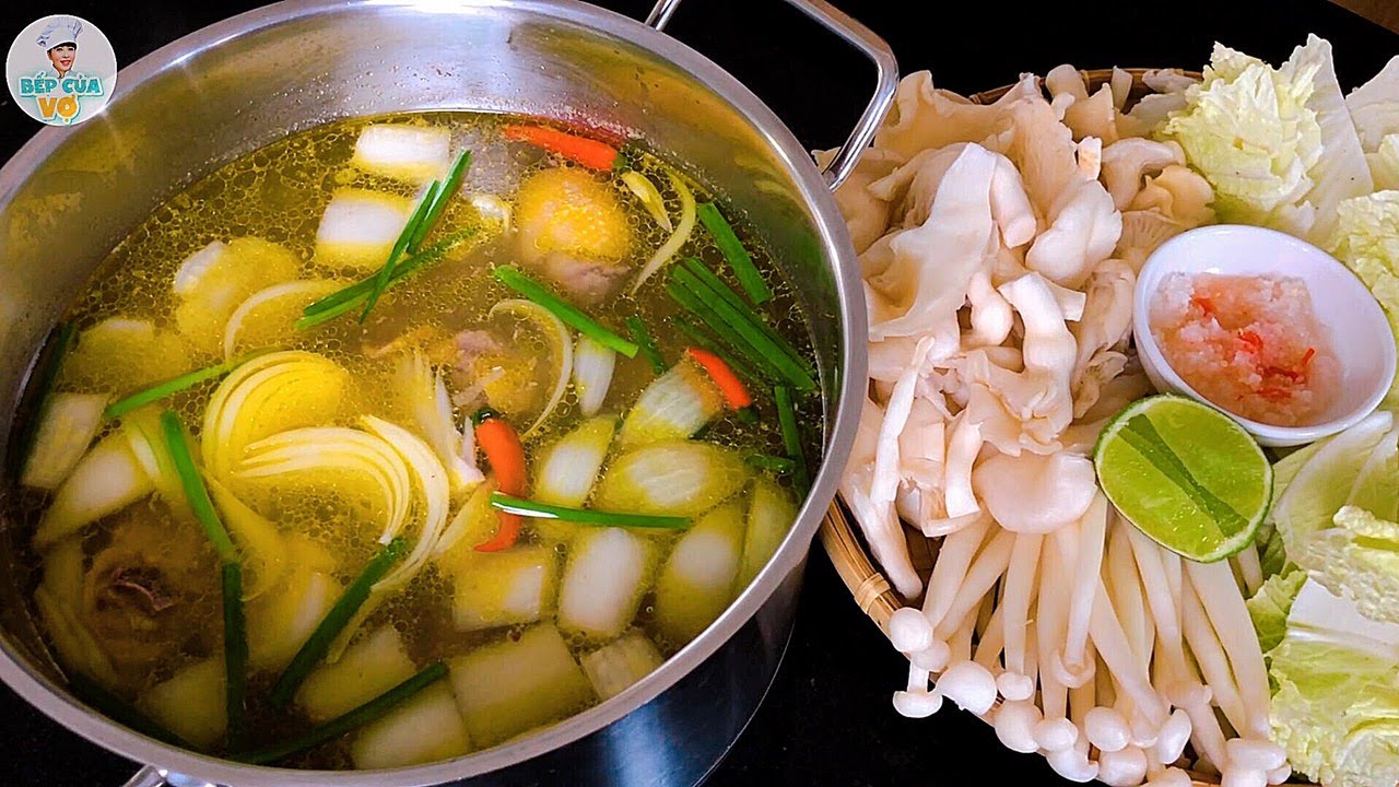 Ngất ngây với LẨU GÀ NẤU NẤM vừa ngon vừa bổ cho mọi nhà | Bếp Của Vợ