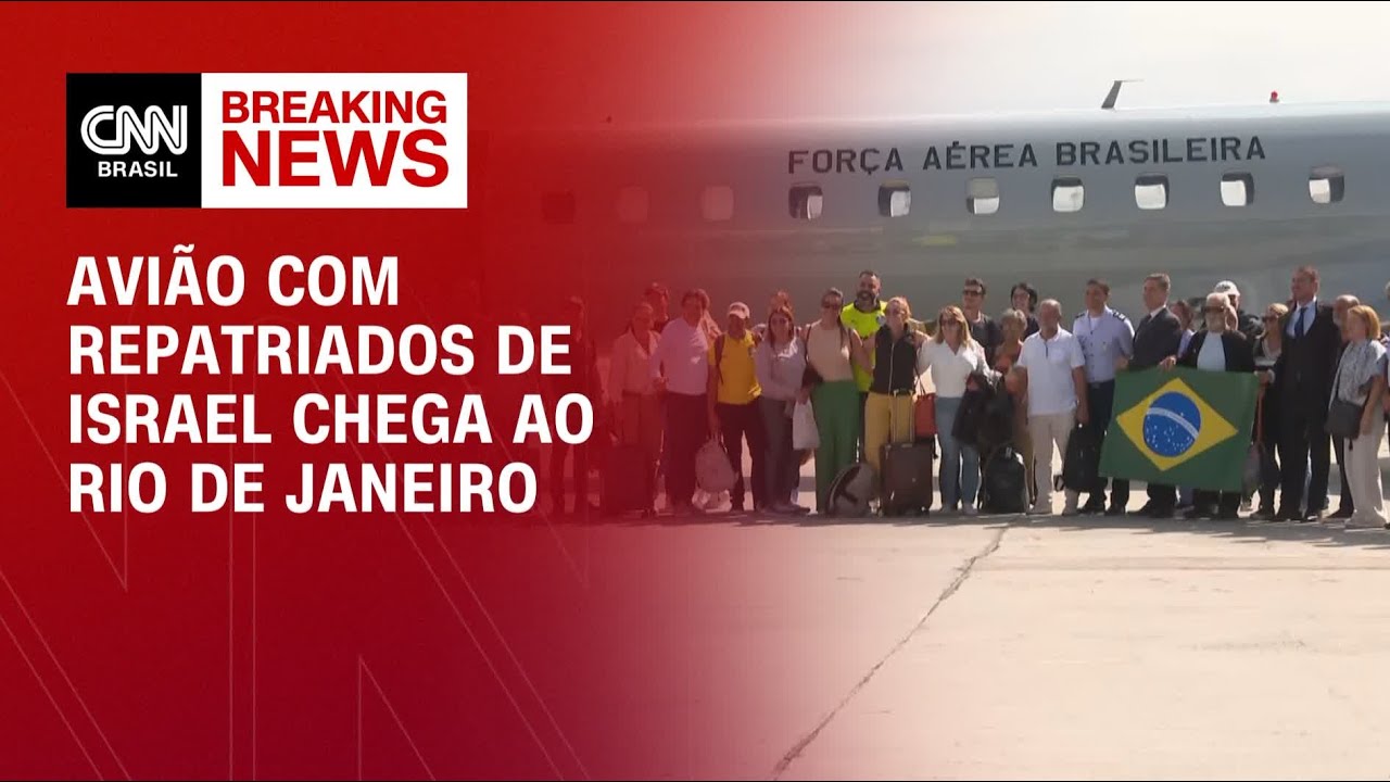 Avião com repatriados de Israel chega ao Rio de Janeiro | CNN NOVO DIA