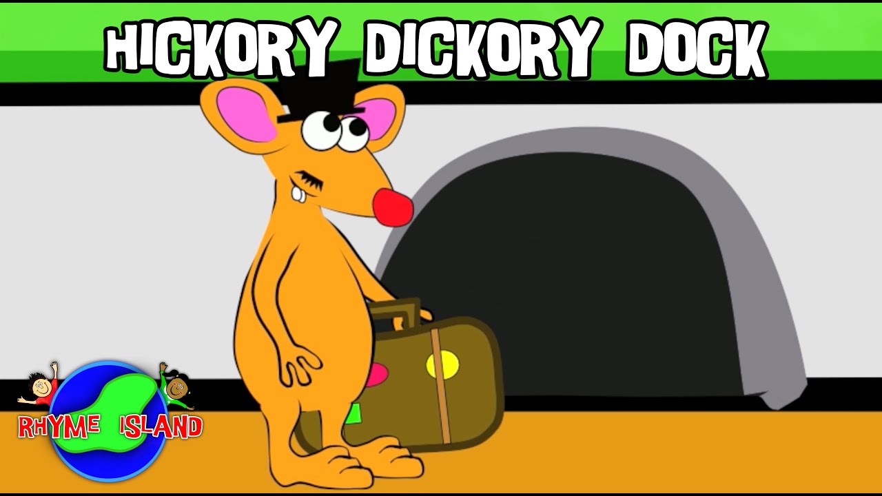 Hickory Dickory Dock | English 2D Nursery Rhyme and Kids Songs by Rhyme Island