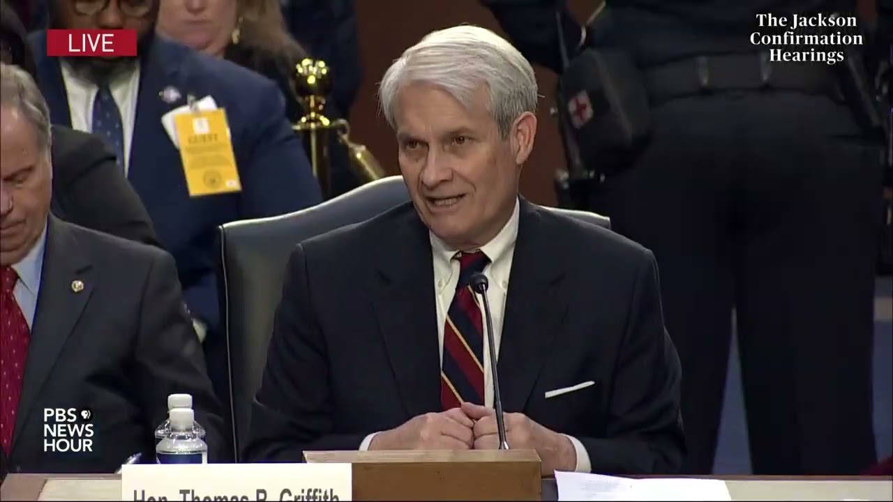 WATCH: Judge Thomas Griffith introduces Jackson at Supreme Court confirmation hearings