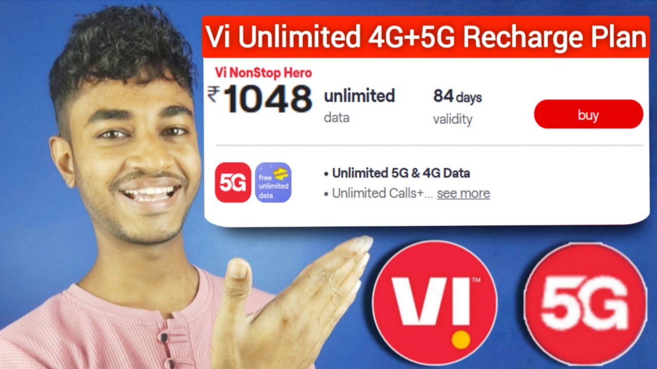 Vi Unlimited 4G+5G Recharge Plan Rs.1048 But*