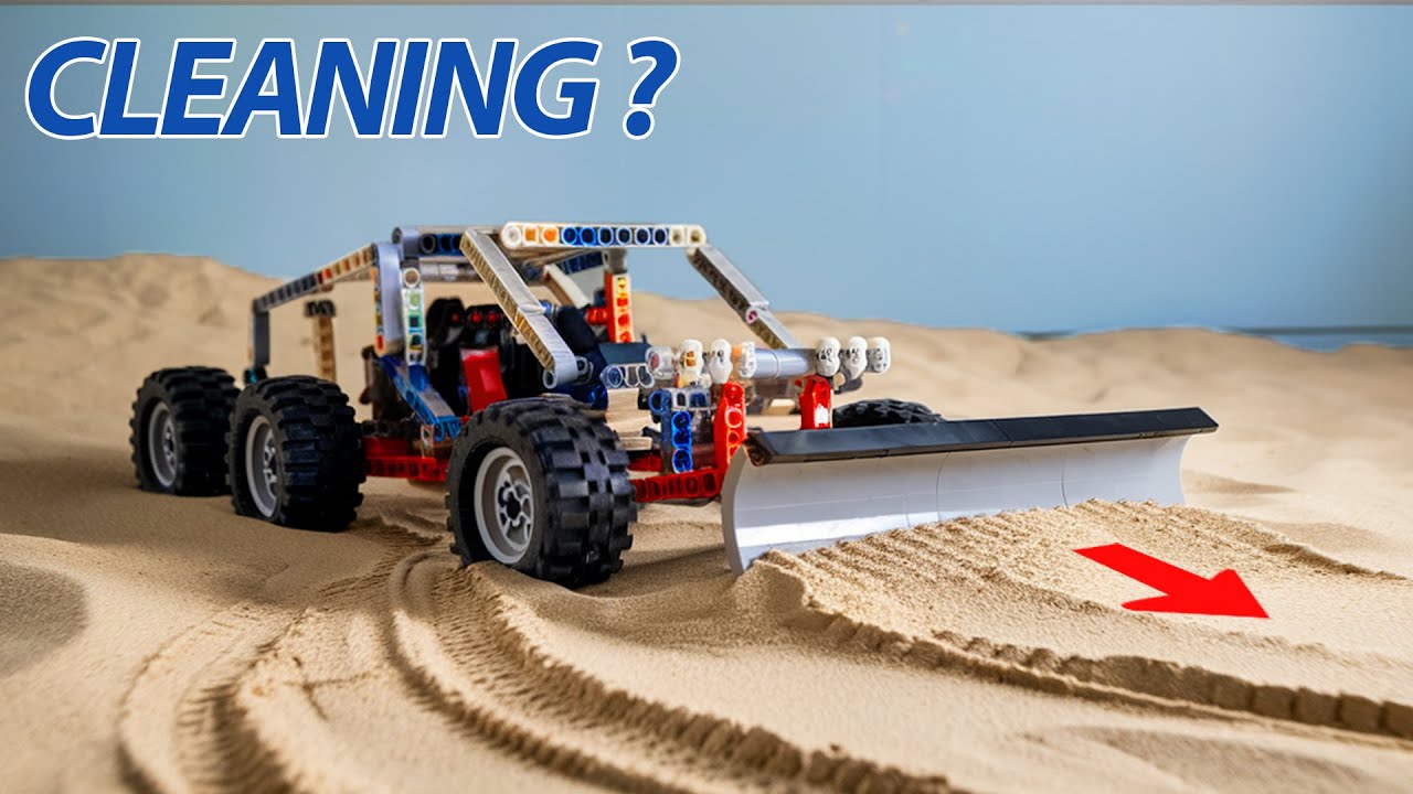 Making LEGO Car Clean Sandy Road | Lego Boom