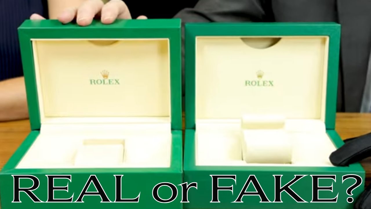 How To Spot A Fake Rolex Box - REAL vs FAKE Rolex Box
