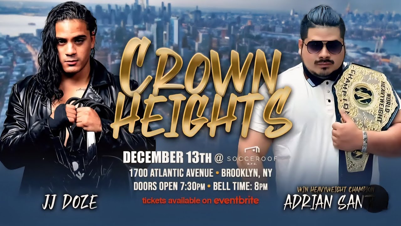 Wrestling Is Now World Heavyweight Championship: Adrian Santos vs. JJ Doze 12/13/2024