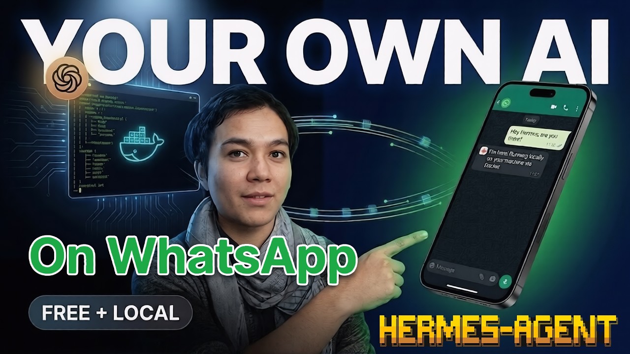 Run Hermes Agent Locally + WhatsApp in 13 Min (Docker + Claude Sonnet)