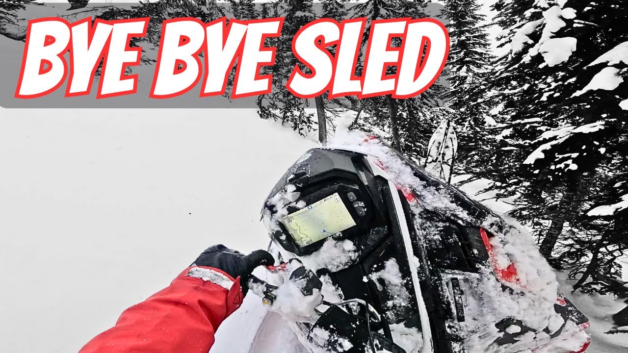 Lost my sled off a GIANT rock! || Polaris 9R