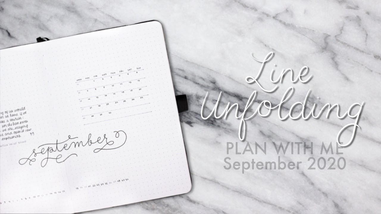 Plan With Me &bull; September 2020 &bull; Minimal Bullet Journal