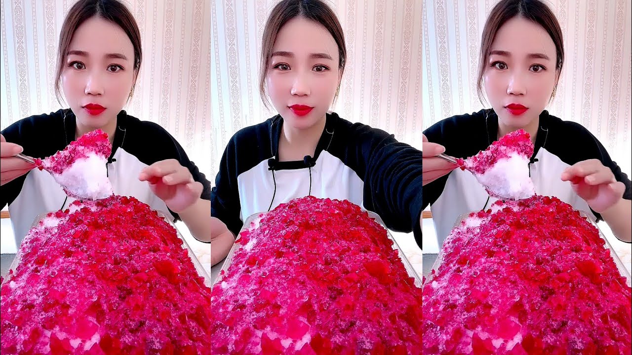 ASMR SHAVED WHITE ICE EATING QIAN