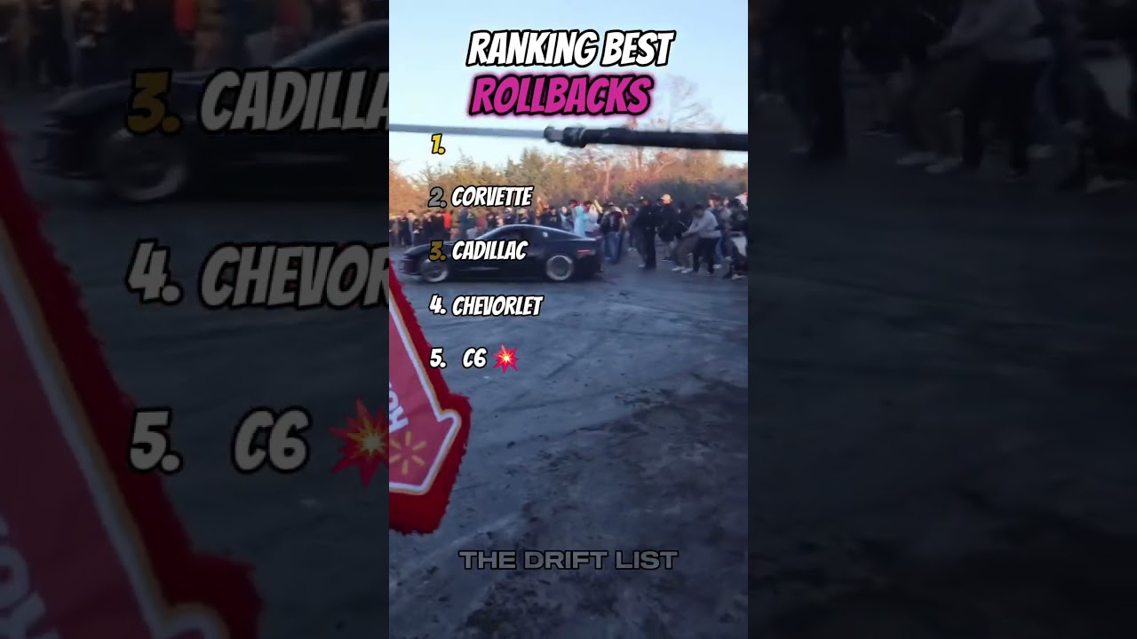 The top 5 Best RollBacks 🚗💨 #tiktok #car #drift