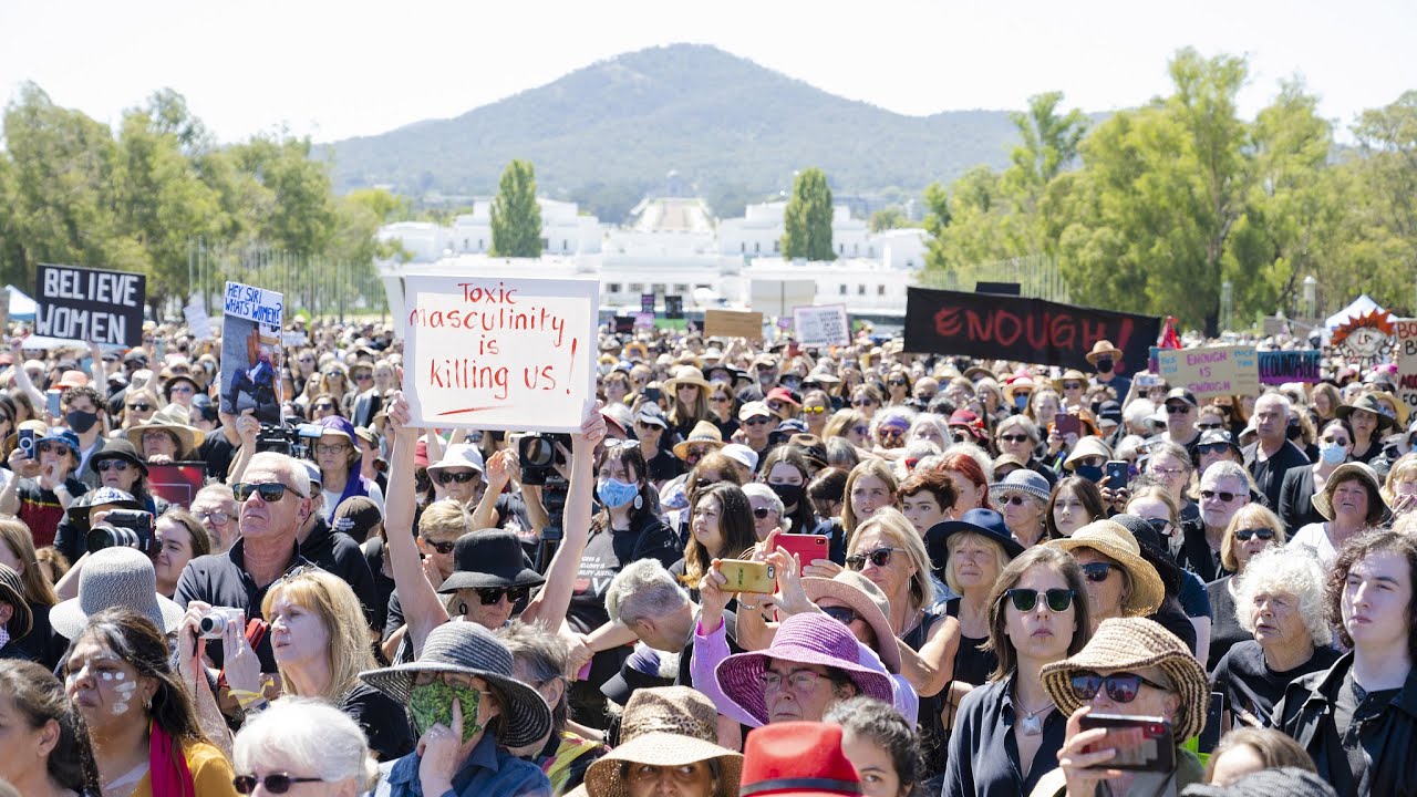 Australian women protest against gender violence