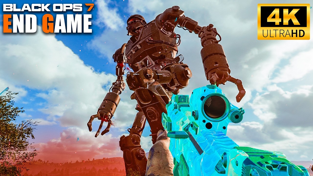 BLACK OPS 7 END GAME - ORIGINS ROBOT FULL BOSS FIGHT (COLOSSUS OF AVALON) 4K Gameplay No Commentary