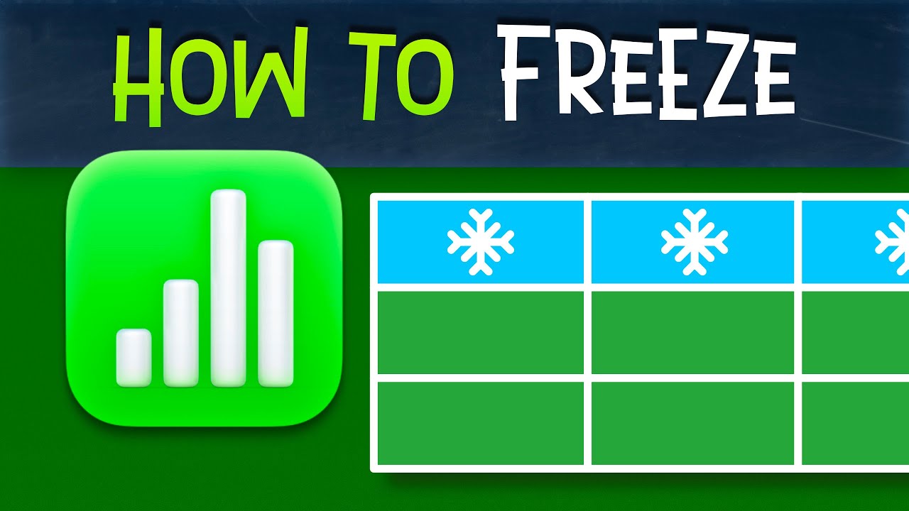 Apple Numbers How to Freeze Columns and Rows Tutorial