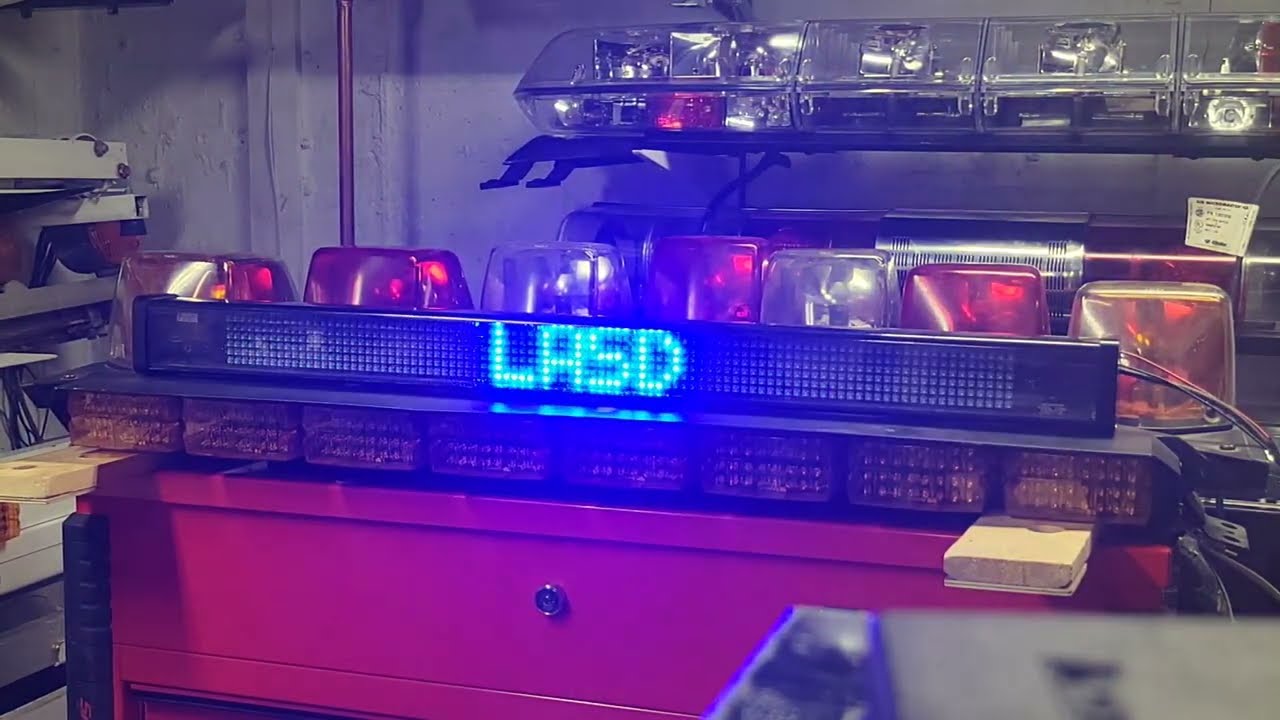 Federal Signal Message Board Model MB1-NYPD2 Engineering sample/prototype.