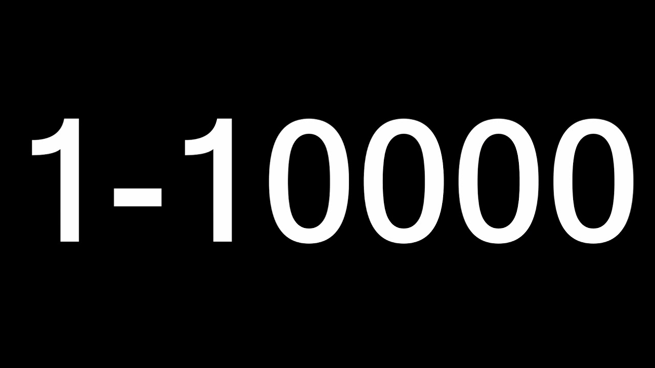 Counting to 10000 with Daniel