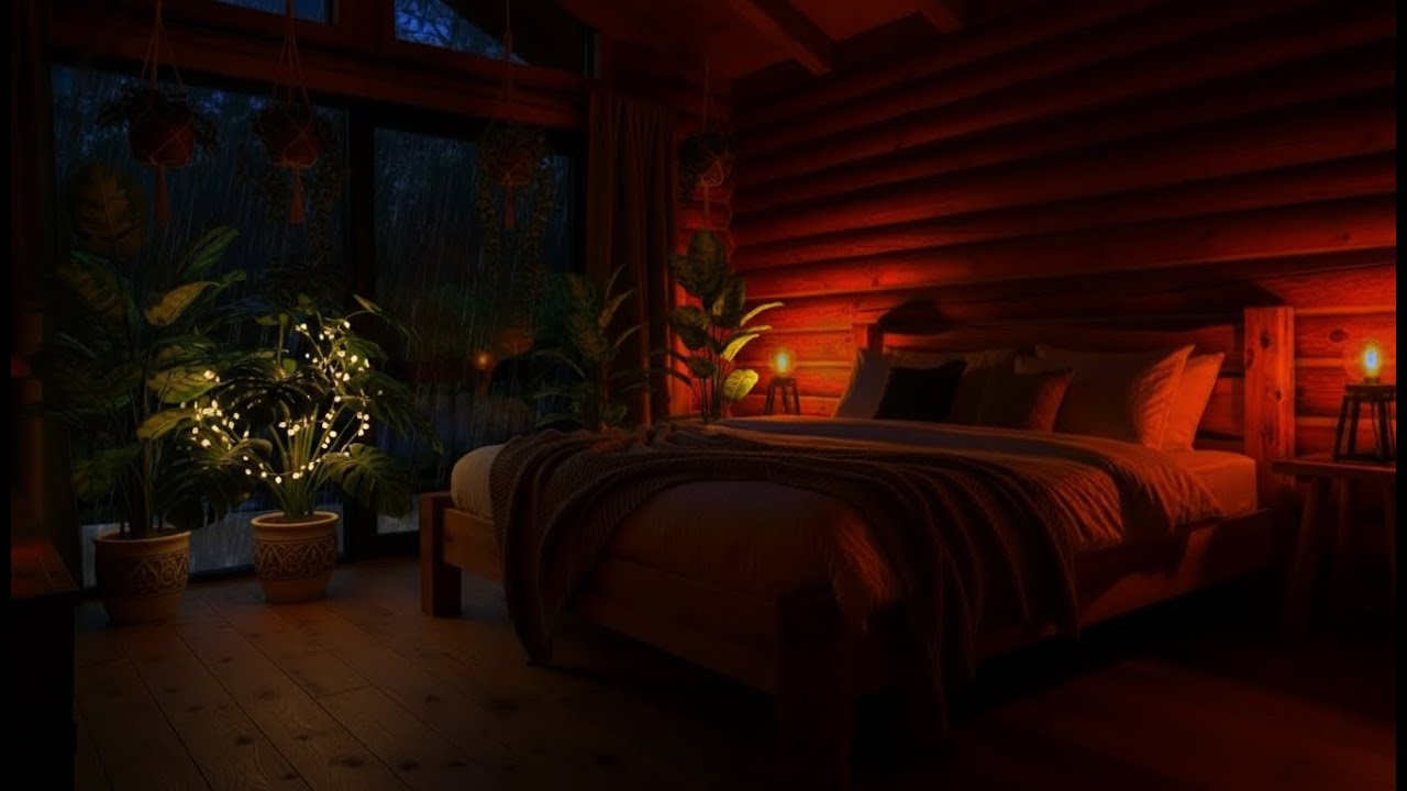 🌨 Rain Sound | Natural Rain Bedroom Ambience | 99% Sleep Guaranteed
