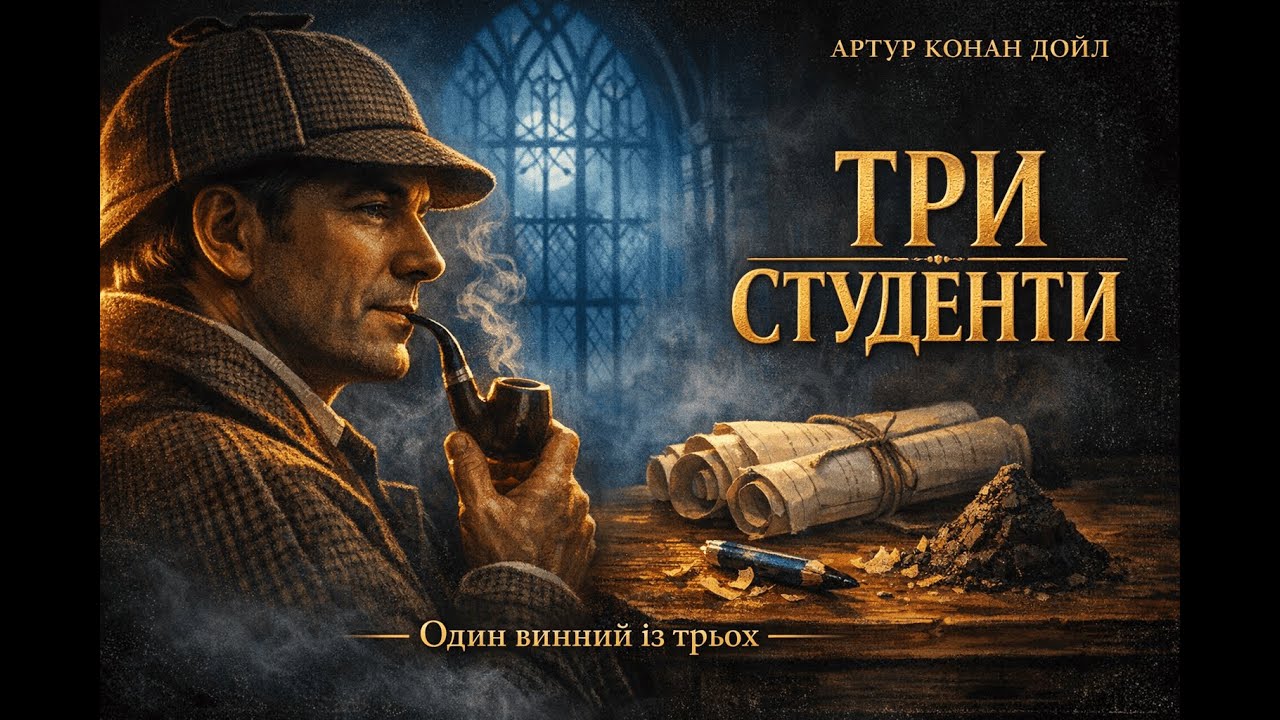 АРТУР КОНАН ДОЙЛ — “Пригода з трьома студентами” | Детектив | Аудіокнига Українською