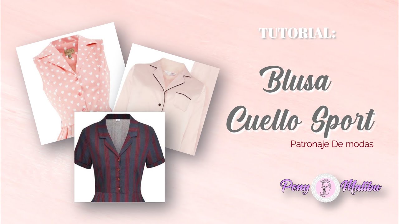 TRAZO DE BLUSA CUELLO SPORT || Con Solapa y sin Solapa || Patronaje Básico.