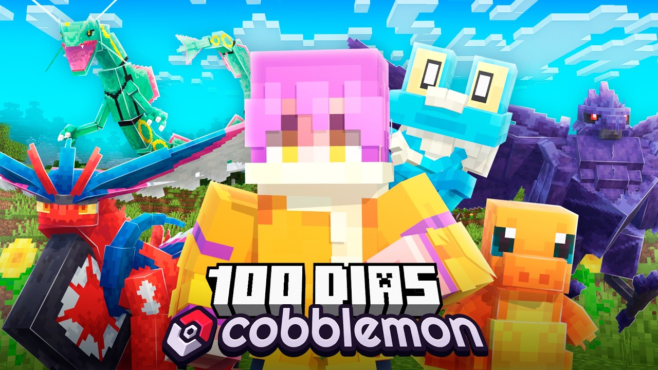 SOBREVIVI 100 DIAS NA NOVA VERS&Atilde;O DO MINECRAFT COBBLEMON