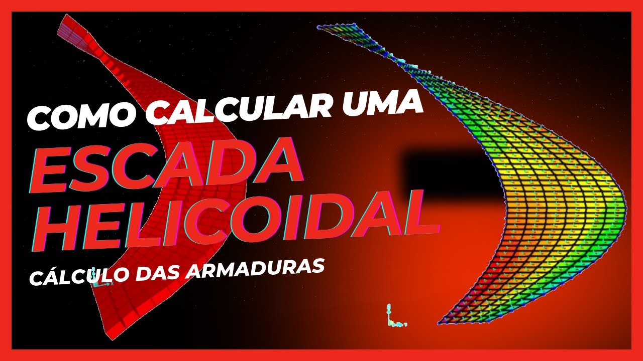Cálculo das armaduras Escada Helicoidal