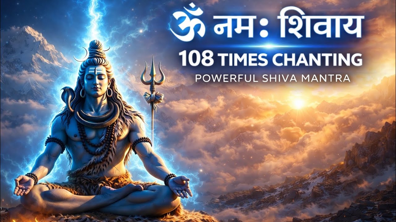 ॐ नमः शिवाय 108 बार | Powerful Mahadev Mantra Chanting | शांति, ध्यान और सकारात्मक ऊर्जा