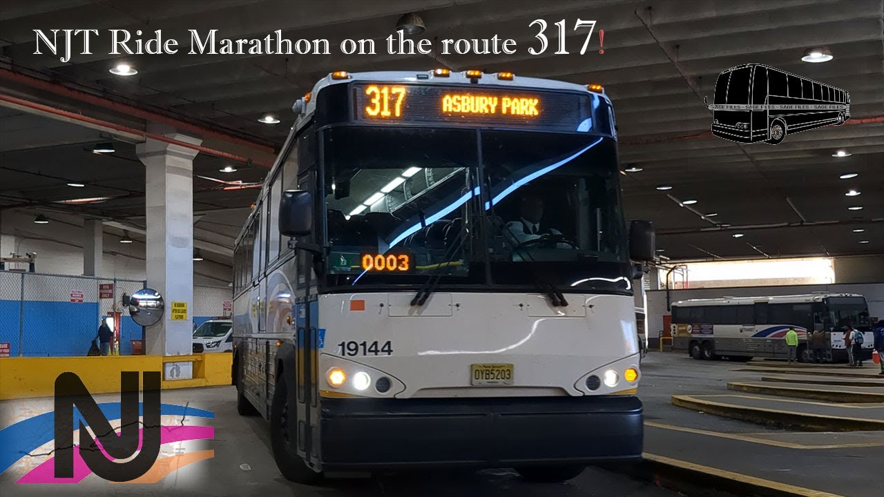 NJT Marathon Bus Ride: NJT 317 from Camden to Lakewood Terminal