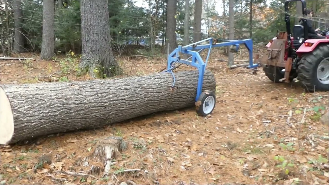 NH Hbbyloggr Moving a nice Pine Log 11052023