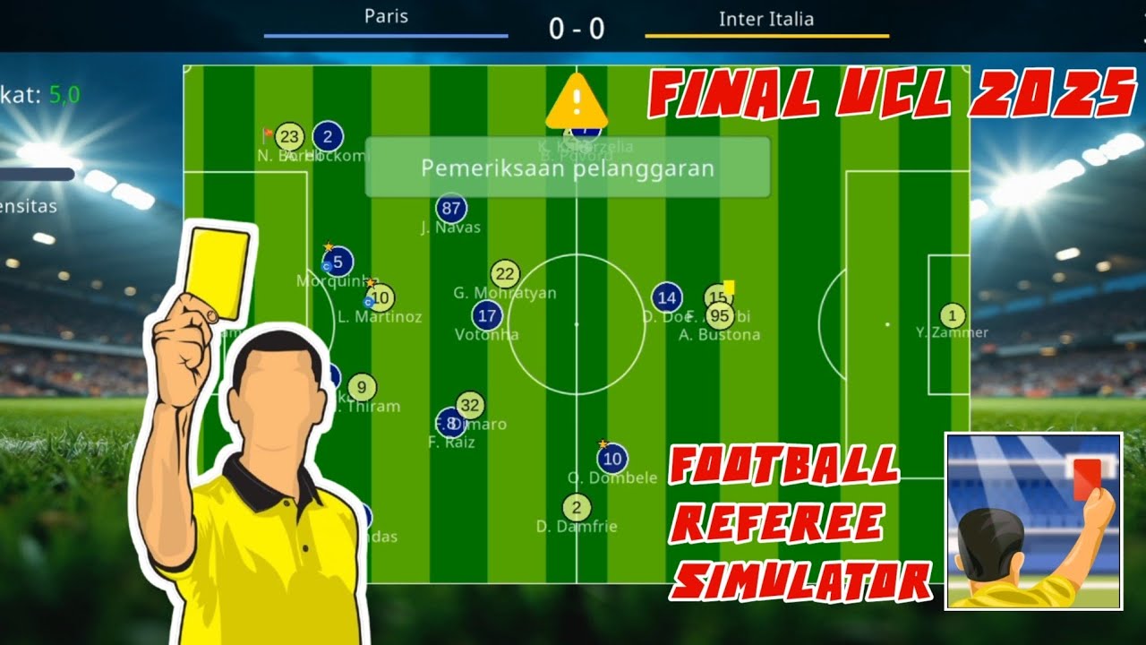 Saya Jadi Wasit Final UCL 2025 | Football Referee Simulator #androidgameoffline #fiotballreferee