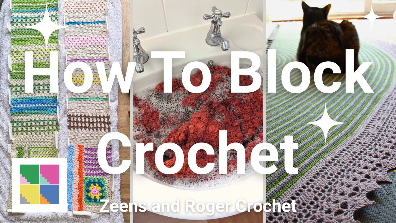 Blocking Crochet. How to do it and what tools you need.
