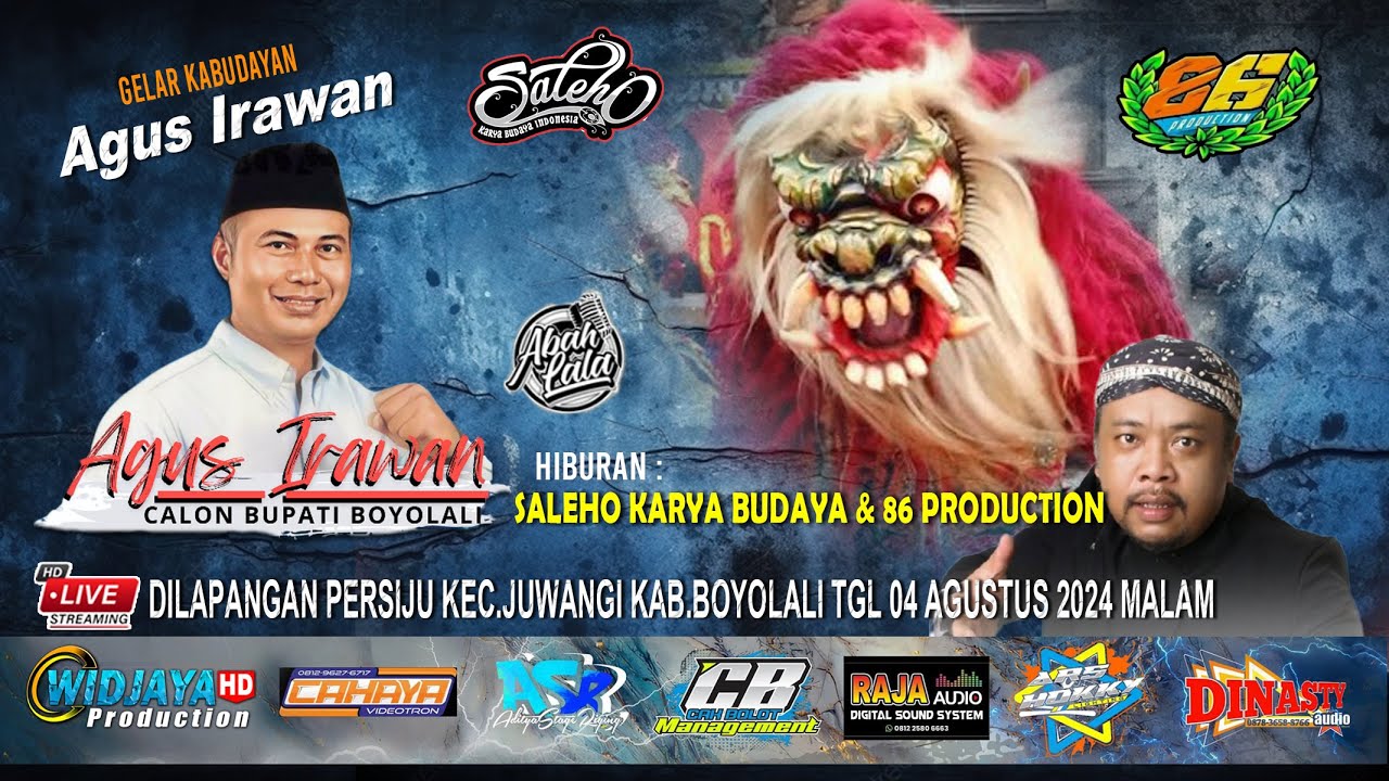 🔴LIVE SALEHO KARYABUDAYA & 86 PRODUCTION LIVE LAP JUWANGI TGL04 AGUSTUS 2024 MALAM📽WIDJAYA