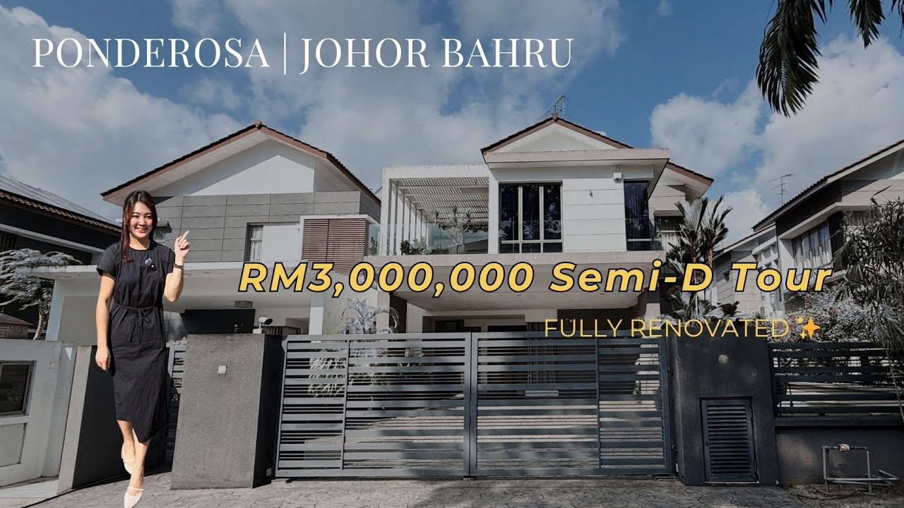 Inside a RM3,000,000 luxury Semi-D in JB Ponderosa ✨ | Fully renovated tour 【Sold】