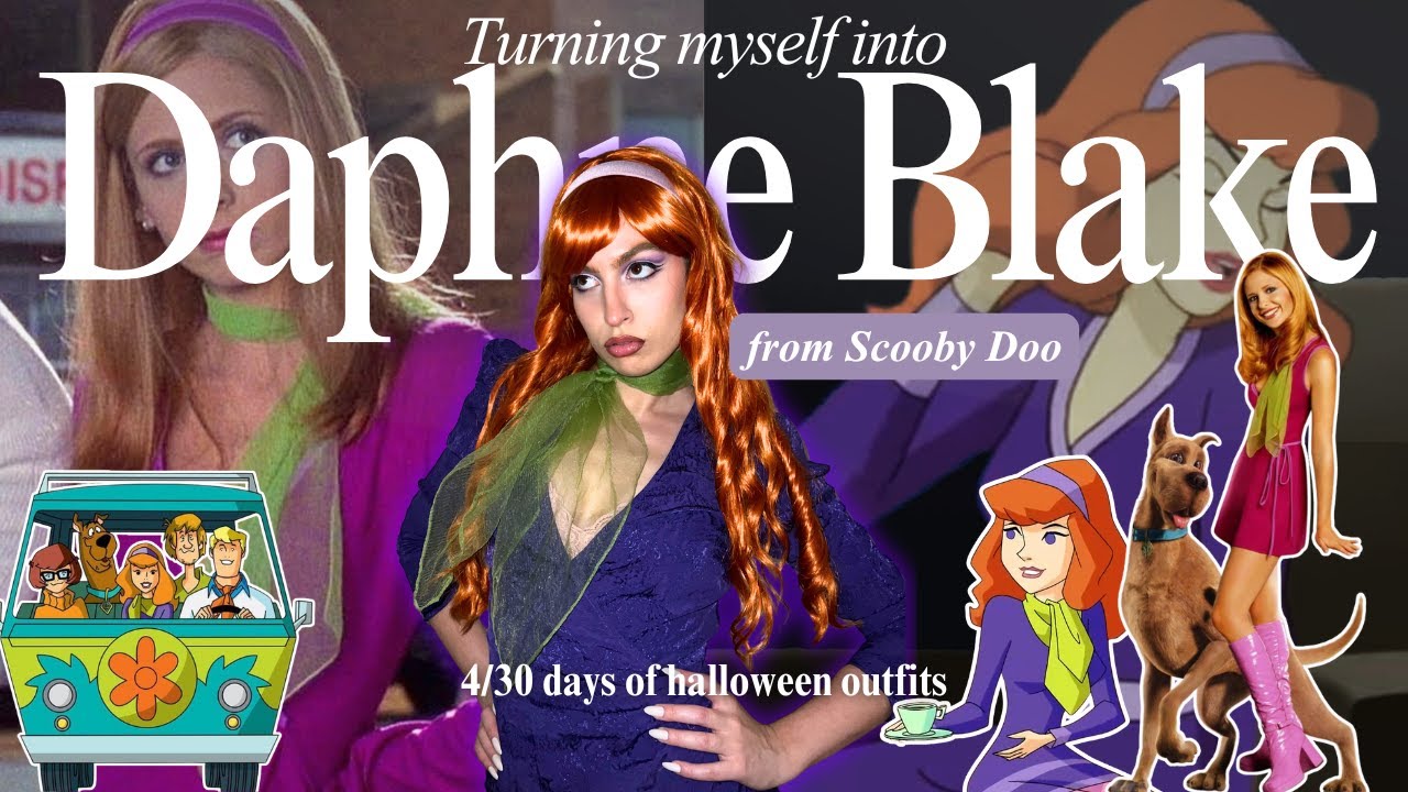 Daphne Blake (Scooby Doo) Halloween Costume Tutorial 💜🕵🏻‍♀️ | 30 Days of Halloween Outfits - Day 4