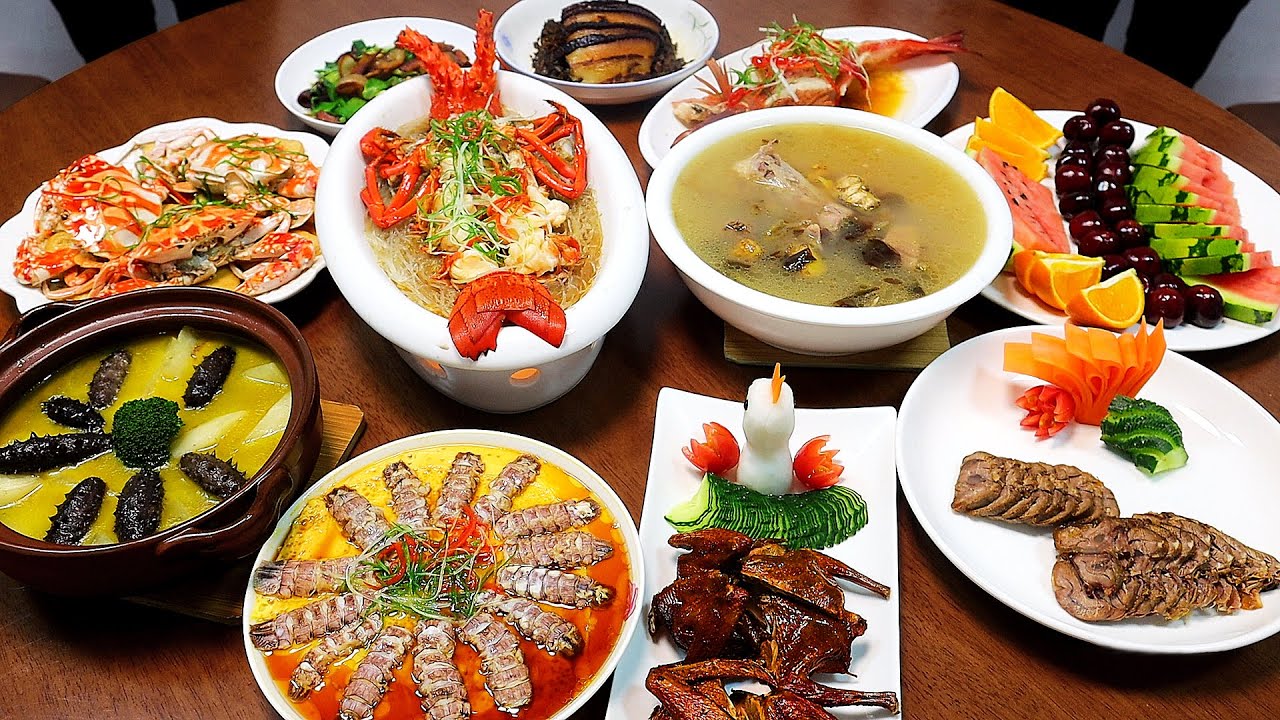 馮小廚精心準備年夜飯，11道美食，七口之家其樂融融很幸福