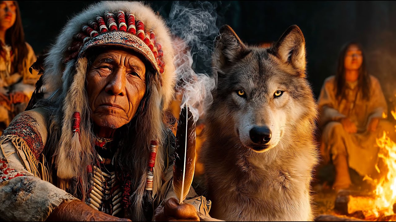 Native American Lakota Fire Ritual – Tribal Shamanic Ceremony, Drums & Sacred Spirit Healing