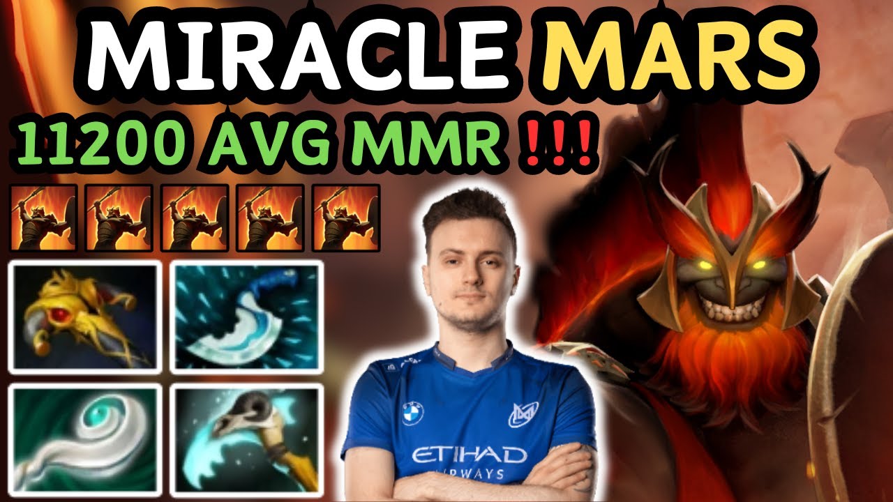 🔥 Miracle MARS Offlane Highlights 7.37d 🔥 MGod Offlane Gameplay - Dota 2