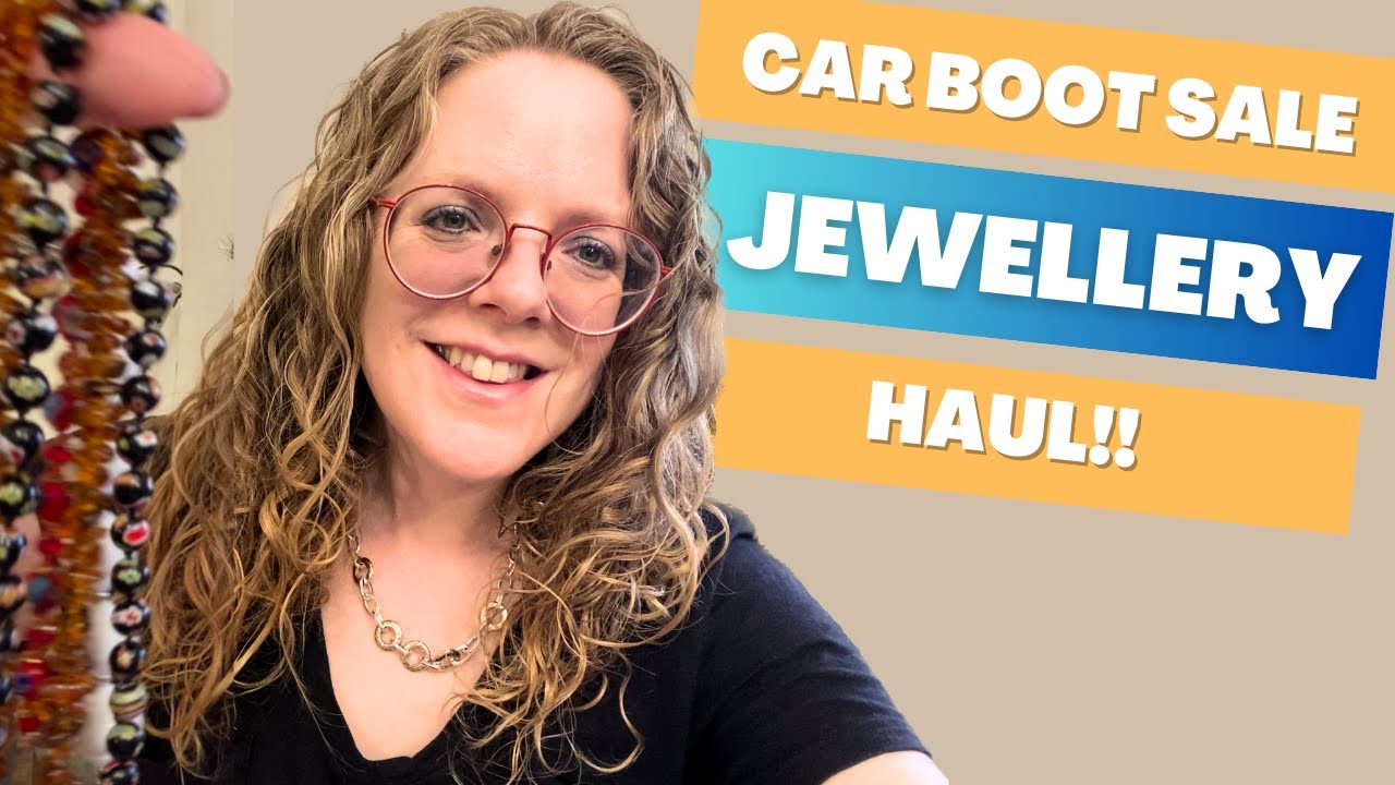 Car Boot Sale Vintage Jewellery Haul - Sterling Silver, Amber, Millefiori Glass, Gemstones & More!