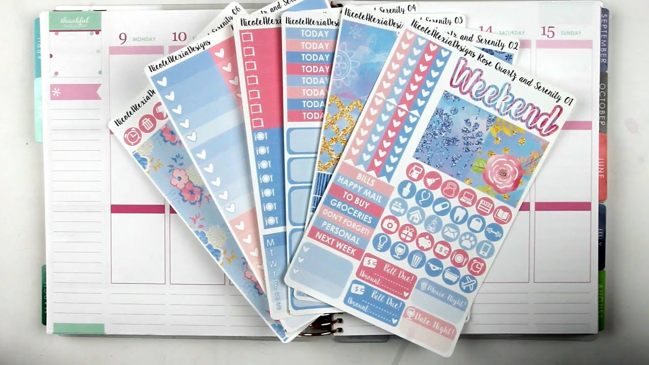 Plan With Me | Rose Quartz and Serenity (NicoleAlexiaDesigns)