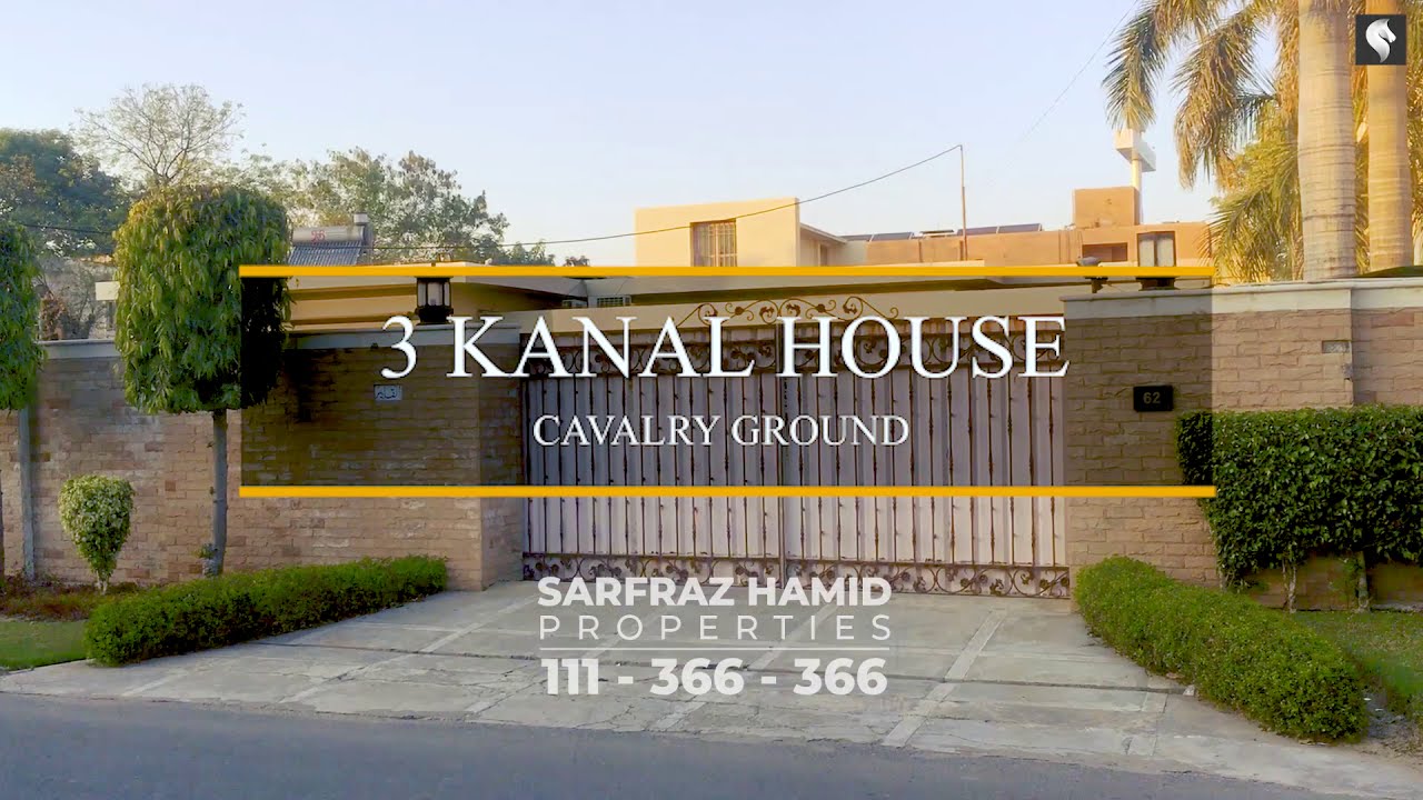 3 Kanal Fully Furnished House For Sale | Cavalry Ground Lahore