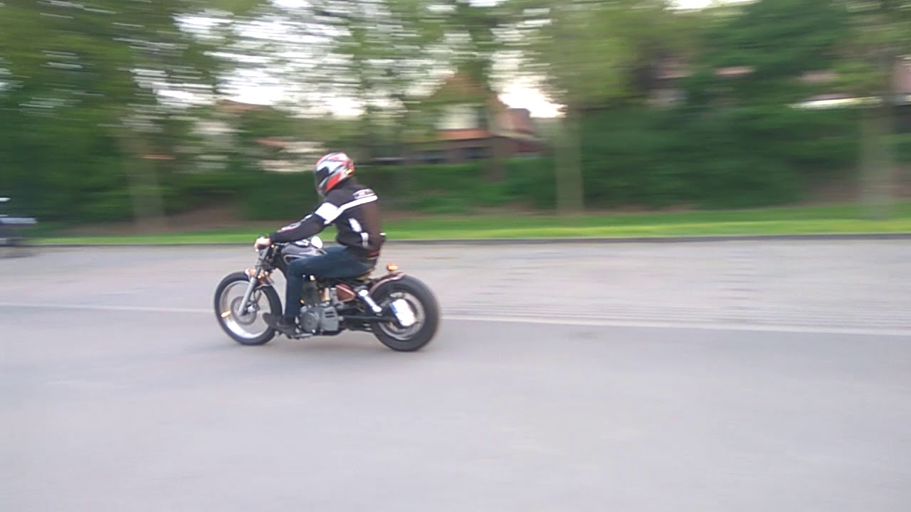 M.S.R Auspuff an der Suzuki Ls 650