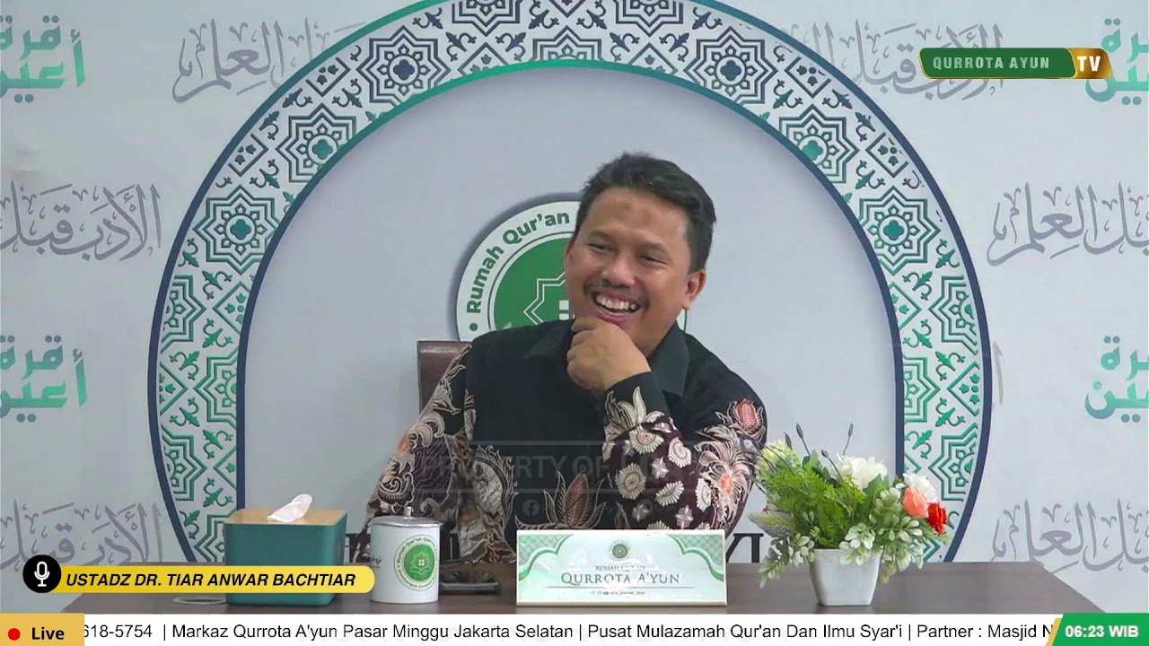 LIVE | Dakwah & Kebudayaan | Ustadz Dr. Tiar Anwar Bachtiar