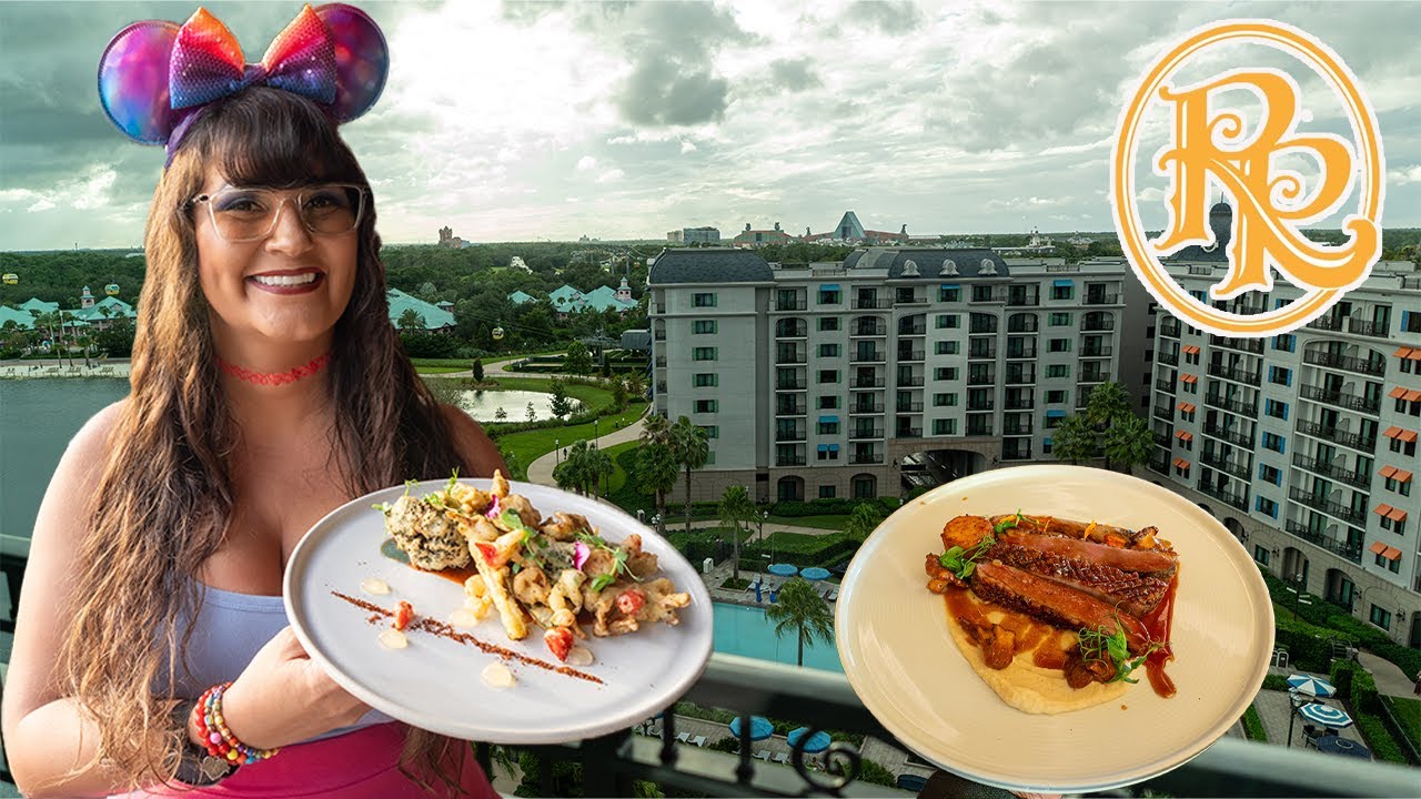 Ужин в отеле Disney's Riviera Resort 🍝 Обзор еды в ресторане Topolino's в Disney World