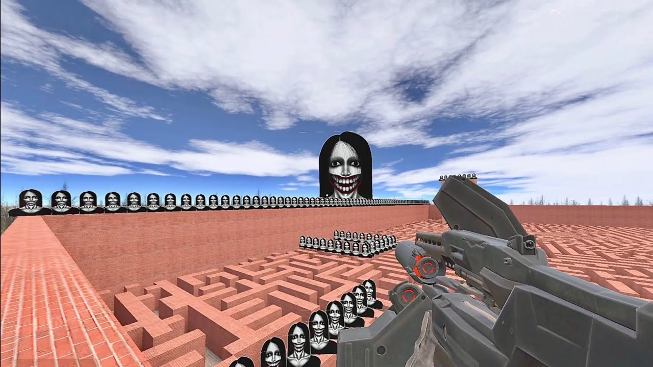 Giant Kuchisake And Tung Tung Tung Sahur Brainrot AI Animals In Gmod EP 9