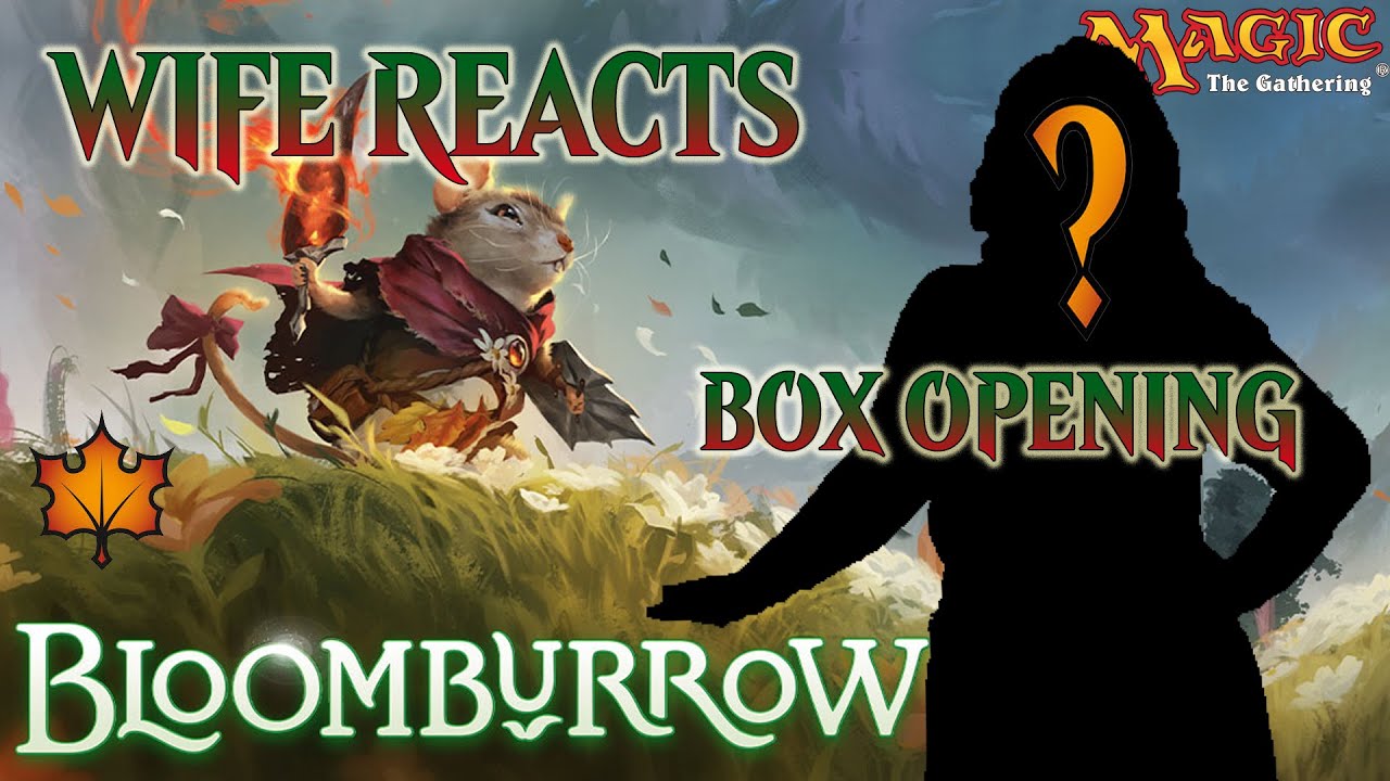 WIFE REACTS to Magic the Gathering: Bloomburrow - Bundle Opening