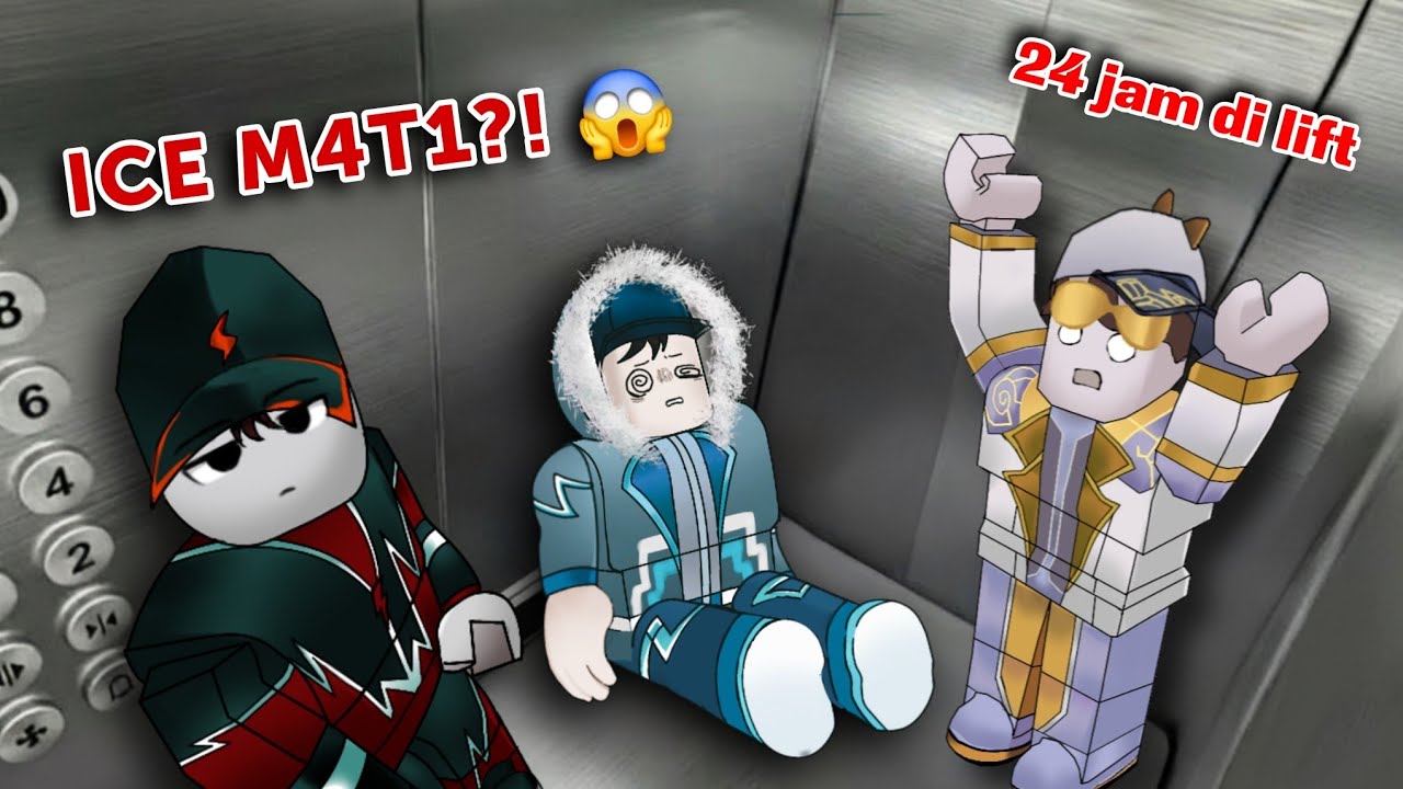ICE M4T1?! 😱 Solar, Hali Dan Ice Terjebak Di Dalam Lift Selama 24 Jam || BoBoiBoy Roblox