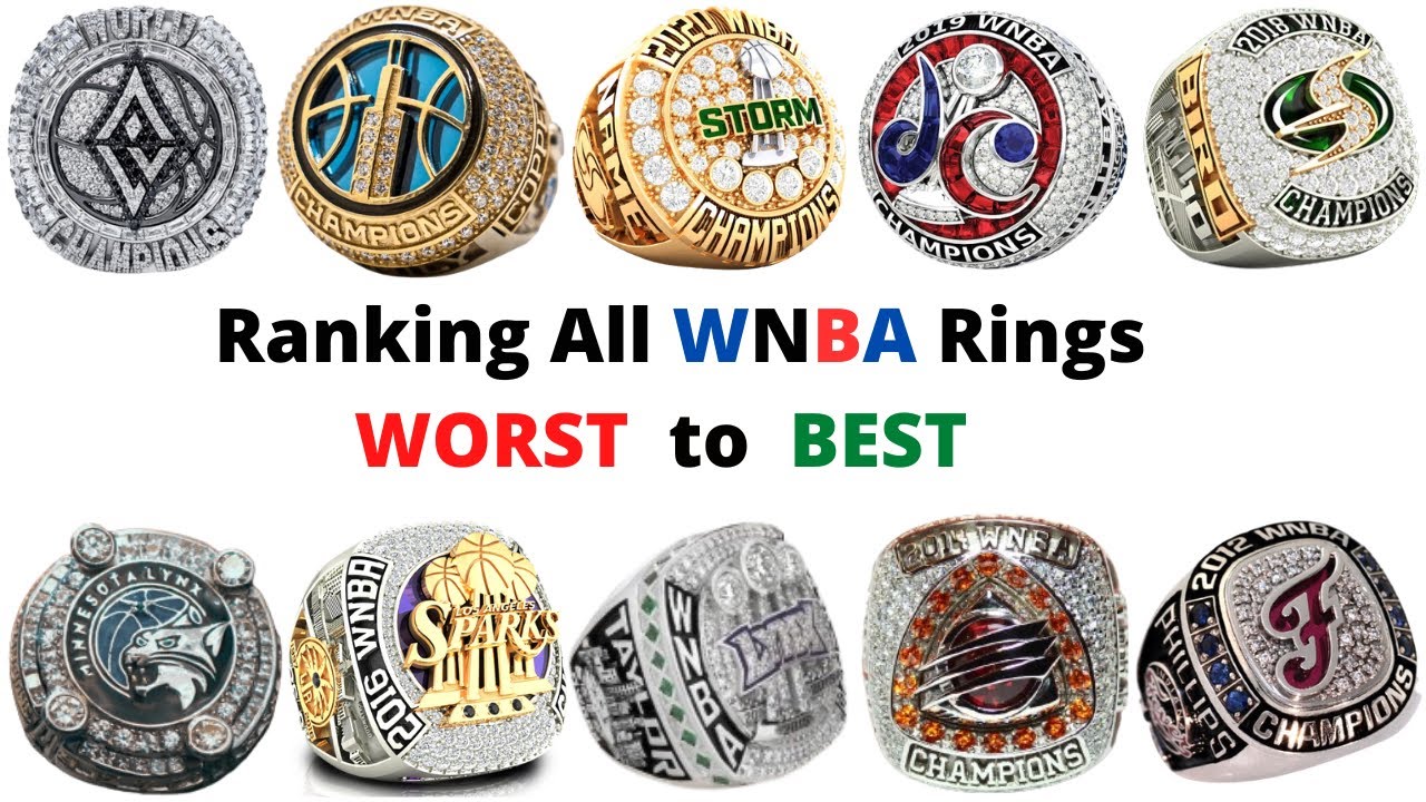 Ranking All WNBA Rings WORST to BEST!