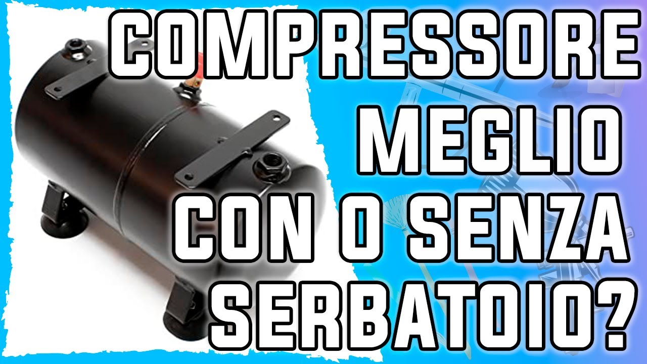 Compressore per aerografia - Meglio con o senza serbatoio???