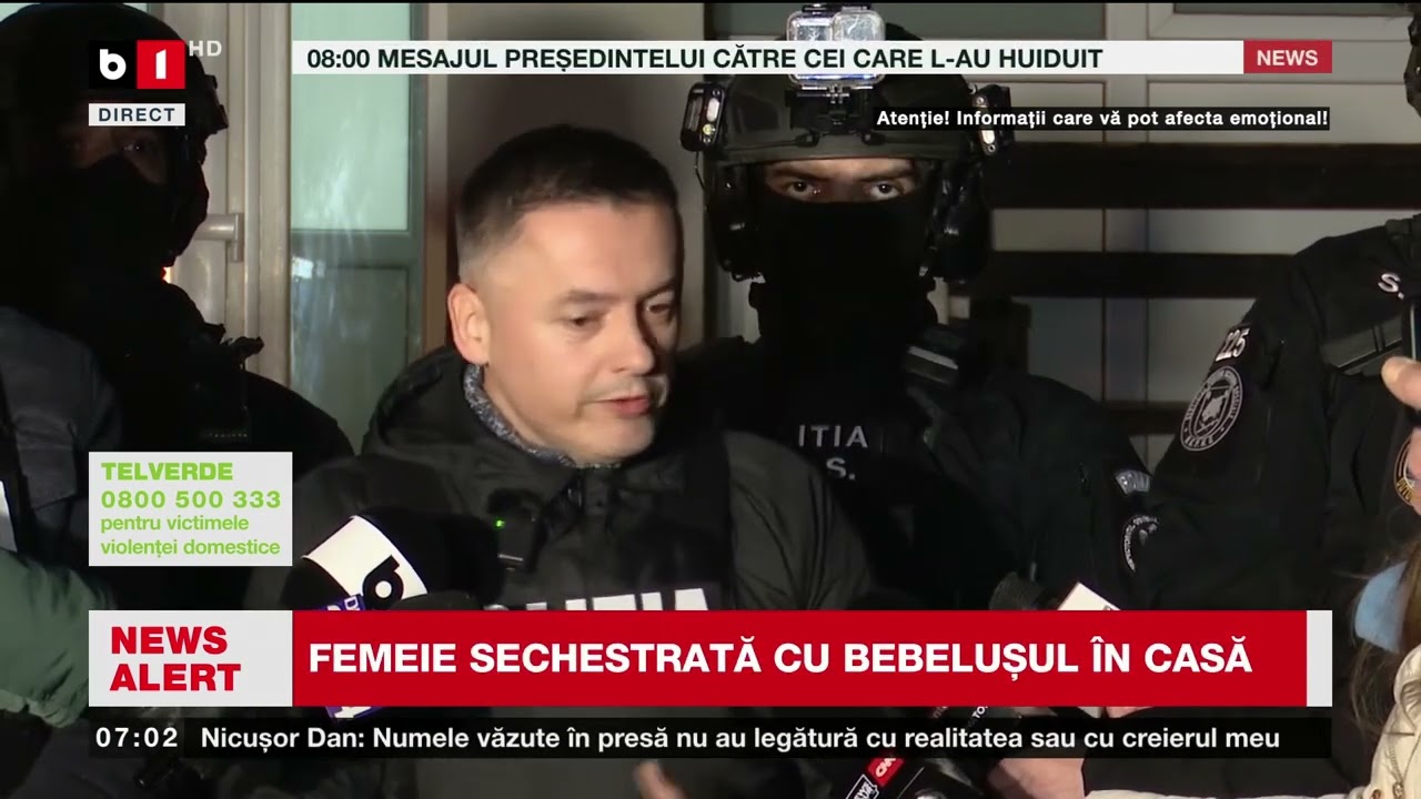 FEMEIE DIN BUCUREȘTI, SECHESTRATĂ DE IUBIT_Știri B1TV_25 ian. 2026